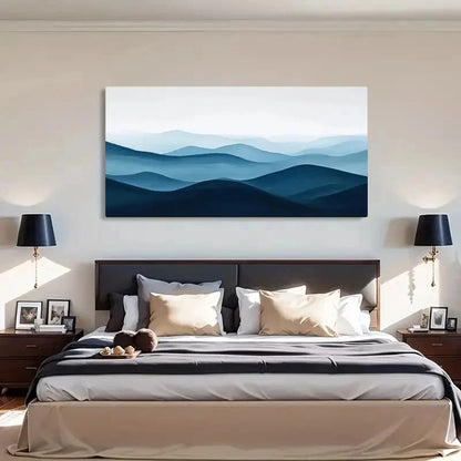 Floral Abstract Modern Deco Wall Art Canvas Office Home Room Framed 120x60cm - Bella Home Decor