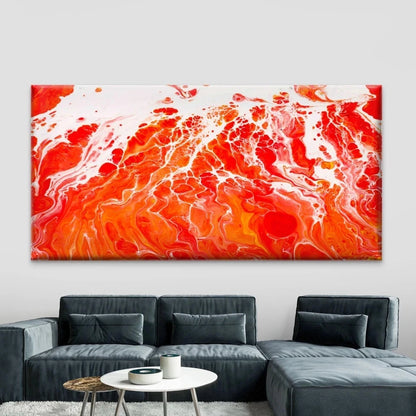 Abstract Background Red SurvivorWall Art Canvas Office Home Room Framed 120x60cm