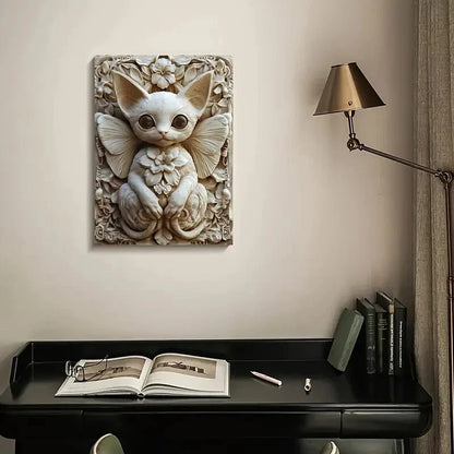 Beautiful Tigatiga Heart Blossoms Painting 40x60cm Metal Print Ready to Hang - Bella Home Decor