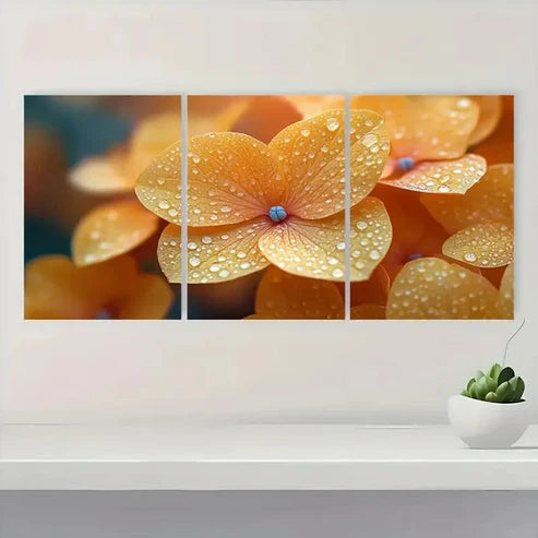 3pcs Vibrant Floral Spring & Summer Wall Art Canvas Unframed - High Quality Print 100% Australian Made Wall Canvas