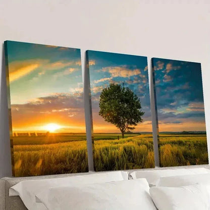 3pcs Gold White Marble Gilt Textured Lines Wall  Art Set Canvas Unframed - High Quality Print 100% Australian Made Wall Canvas - Bella Home Decor