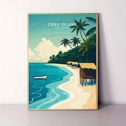 Sunda Island Indonesian Travel Poster Print Wall Art