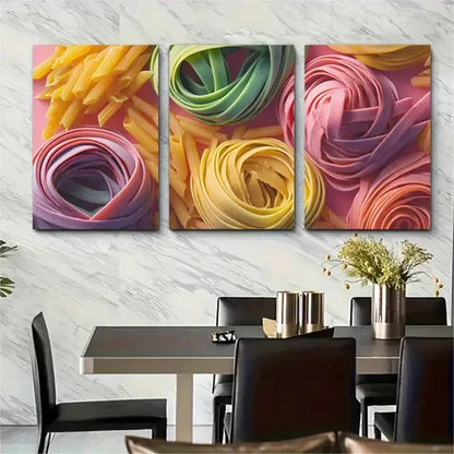 3pcs Kitchen Poster Pasta Quotes Wall Art Set Canvas Unframed - High Quality Print 100% Australian Made Wall Canvas