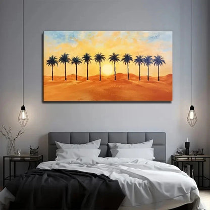 Desert Plant Suitable Wall Art Canvas Office Home Room Framed 120x60cm