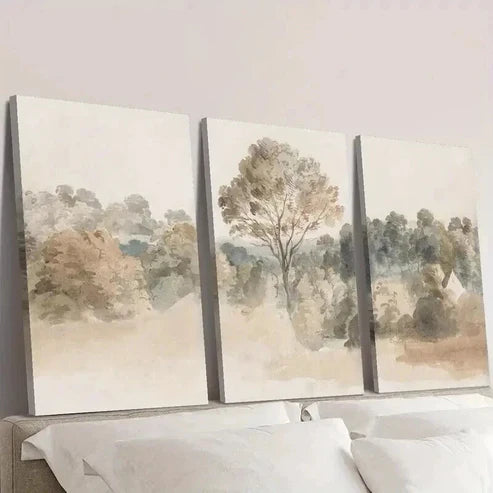 3pcs Antique Rural Nature Landscape Wall Art Canvas Unframed - High Quality Print 100% Australian Made Wall Canvas - Bella Home Decor