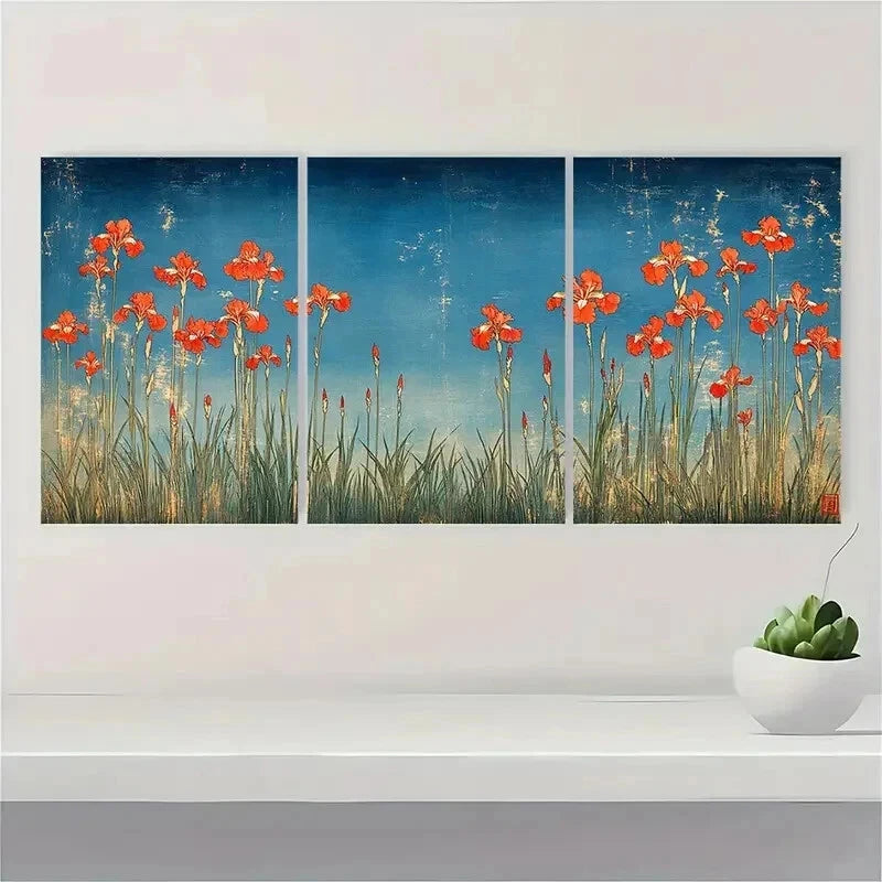 3pcs Ukiyo-E Woodblock Yorikiri  Perfect Wall Art Set Canvas Framed 60x90cm - High Quality Print 100% Australian Made Wall Canvas Ready to Hang - Bella Home Decor