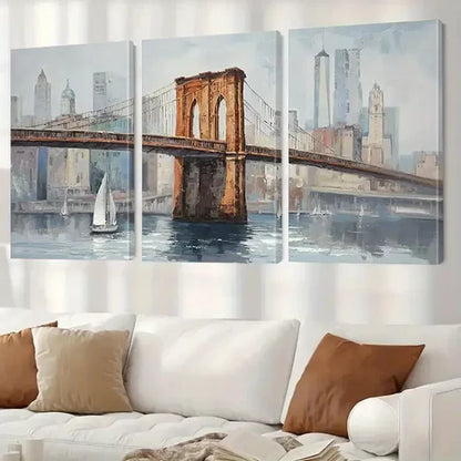 3pcs Modern Decorative Classic Painting Canvas Unframed - High Quality Print 100% Australian Made Wall Canvas