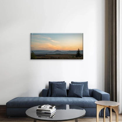 Sunset Mountain Landscape Wall Art Canvas Office Home Framed 120x60cm