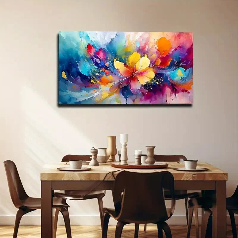 Bohemian Style Solid Pattern Wall Art canvas office home room framed 120x60cm - Bella Home Decor