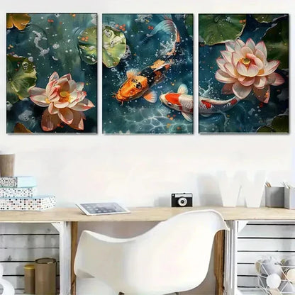 3pcs Abstract Purple Swirl Modern Fluid Perfect Wall Art Set Canvas Unframed - High Quality Print 100% Australian Made Wall Canvas - Bella Home Decor