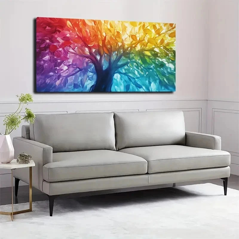 Modern Bohemian Glossy Wall Art canvas office home room framed 120x60cm - Bella Home Decor