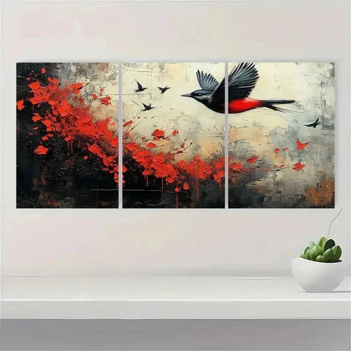 3pcs Modern Contemporary Giclée Perfect Wall Art Canvas Unframed - High Quality Print 100% Australian Made Wall Canvas