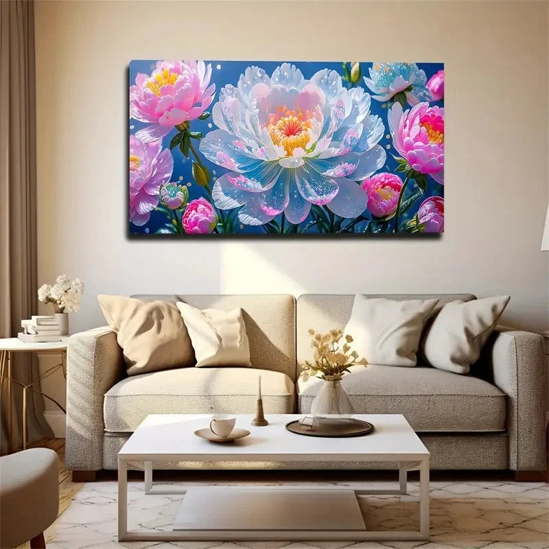 Blooming Chrysanthemum Floral Wall Art Canvas Office Home Room Framed 120x60cm