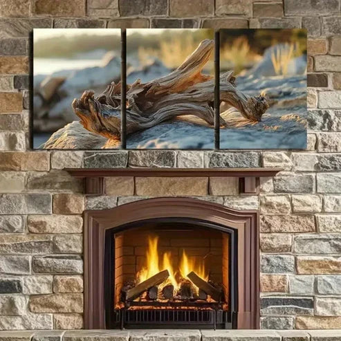 3pcs Modern Beach Landscape Wall Art Set Canvas Unframed - High Quality Print 100% Australian Made Wall Canvas