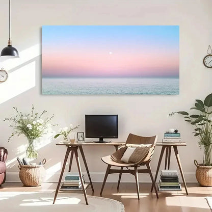 Spring Winter Scenery Peaceful Wall Art Canvas Office Home Room Framed 120x60cm