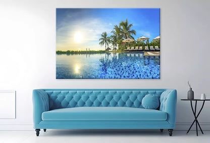 Pool Resort In Da Nang, Vietnam   Wall Art Decor 100% Australian Made - Bella Home Decor