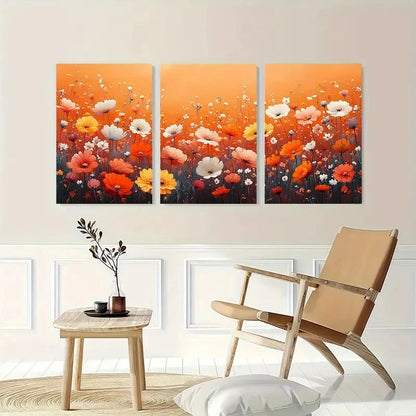 3pcs Abstract Floral Botanical Décor Perfect Wall Art Set Canvas Framed 40x60cm - High Quality Print 100% Australian Made Wall Canvas Ready to Hang - Bella Home Decor
