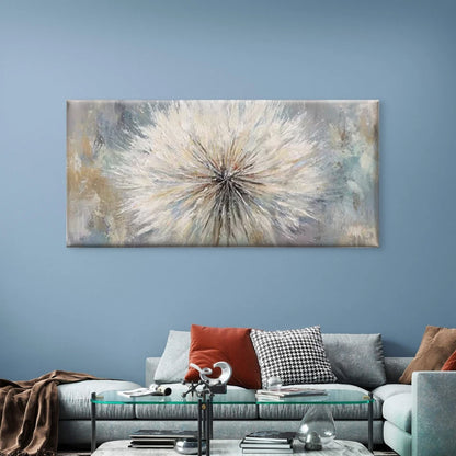 Abstract Geometric Floral Wall Art Canvas Office Home Room Framed 120x60cm