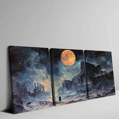 3pcs Design of The Land of The Lost Perfect Wall Art Set Canvas Framed 60x90cm - High Quality Print 100% Australian Made Wall Canvas Ready to Hang - Bella Home Decor