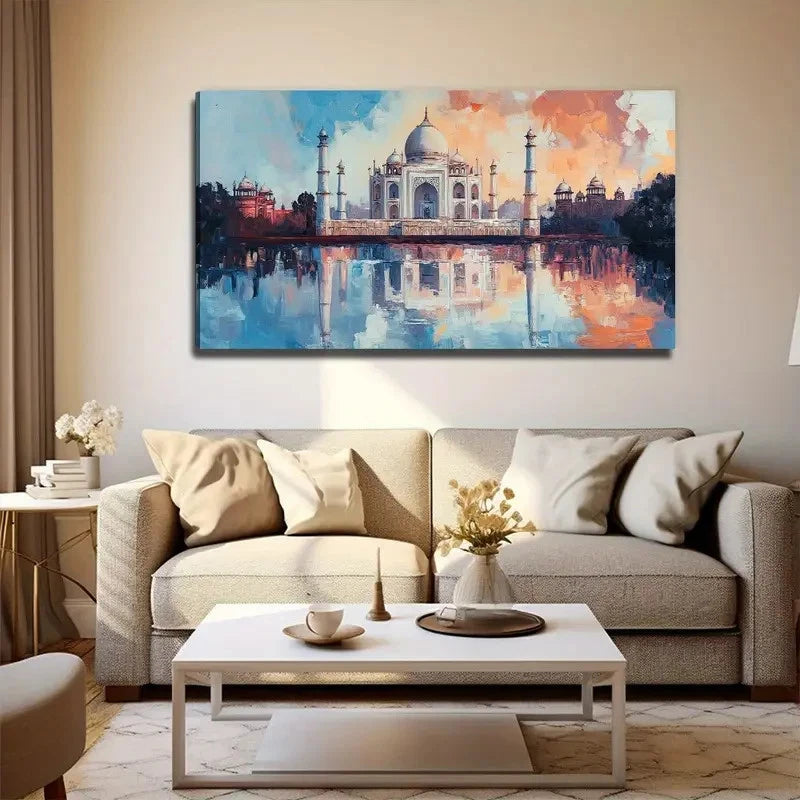 Famous Architecture Wall Art Canvas Office Home Room Framed 120x60cm