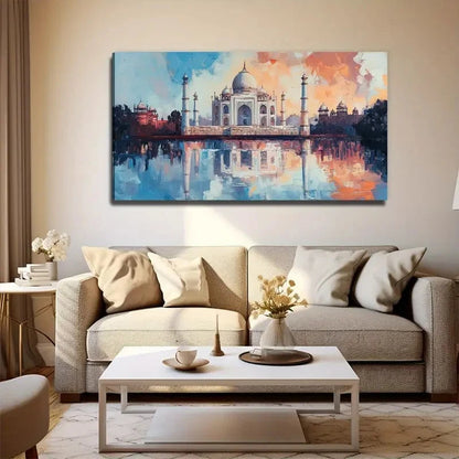 Famous Architecture Wall Art Canvas Office Home Room Framed 120x60cm