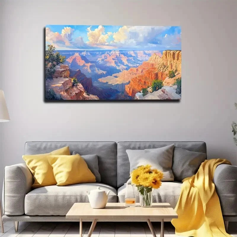 Famous Attractions Vibrant Wall Art Canvas Office Home Room Framed 120x60cm