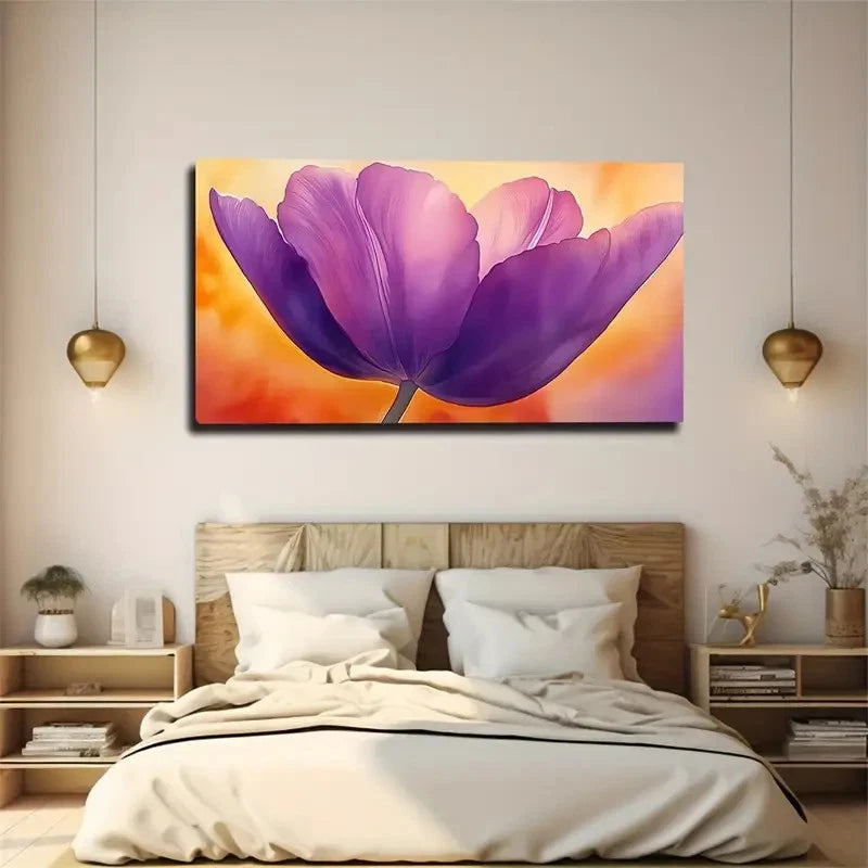 Realistic Blooming Flowers Wall Art Canvas Office Home Room Framed 120x60cm