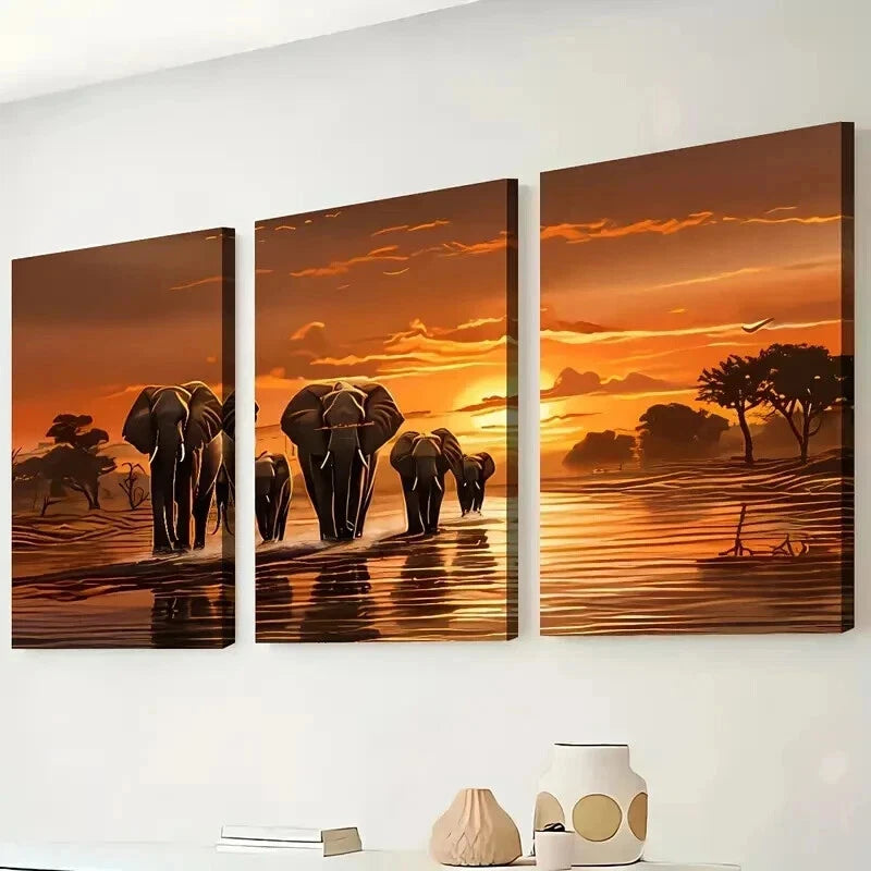 3pcs Featuring Natural Landscapes Perfect Wall Art Set Canvas Framed 60x90cm - High Quality Print 100% Australian Made Wall Canvas Ready to Hang - Bella Home Decor