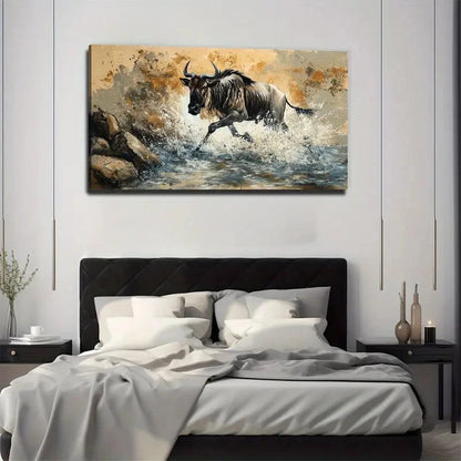 Serenity Suitable Nature Wall Art Canvas Office Home Room Framed 120x60cm