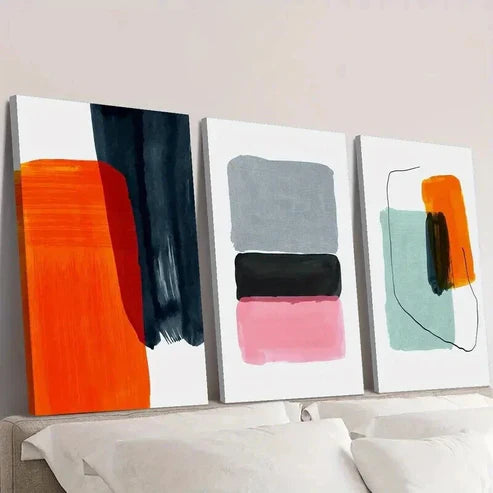 3pcs Modern Minimalist Nordic Niche Luxury Wall Art Canvas Unframed - High Quality Print 100% Australian Made Wall Canvas