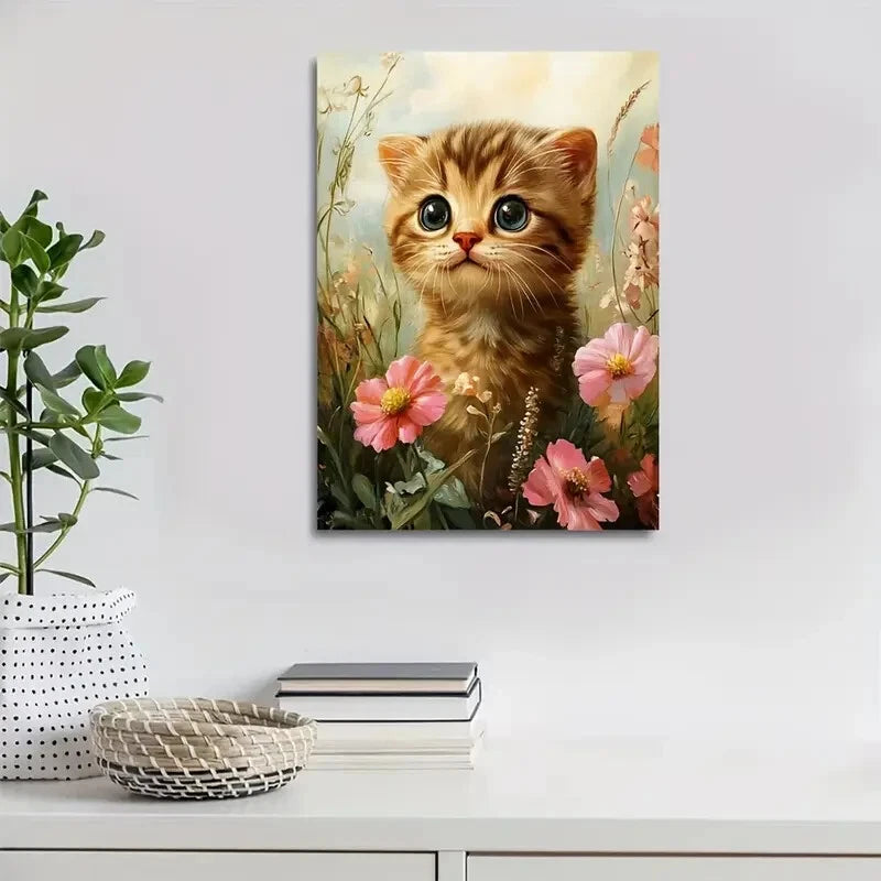 Featuring Adorable Flowers And a Scottish Painting 40x60cm Metal Print Ready to Hang