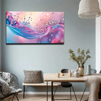 Dreamy Water Ripple Bubble Wall Art canvas office home room framed 120x60cm - Bella Home Decor