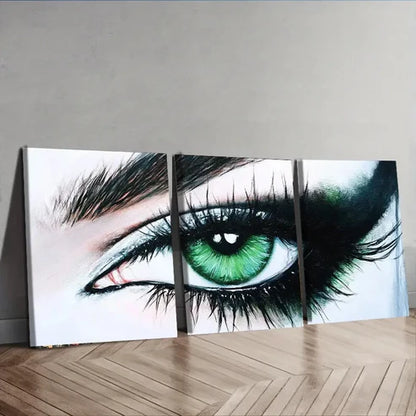 3pcs Eye Gaze Painting Colorful Sharpe Perfect Wall Art Set Canvas Unframed - High Quality Print 100% Australian Made Wall Canvas
