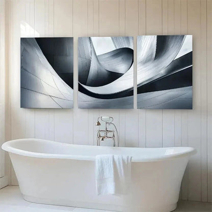 3pcs Abstract Architecture Structure Perfect Wall Art Set Canvas Framed 60x90cm - High Quality Print 100% Australian Made Wall Canvas Ready to Hang - Bella Home Decor