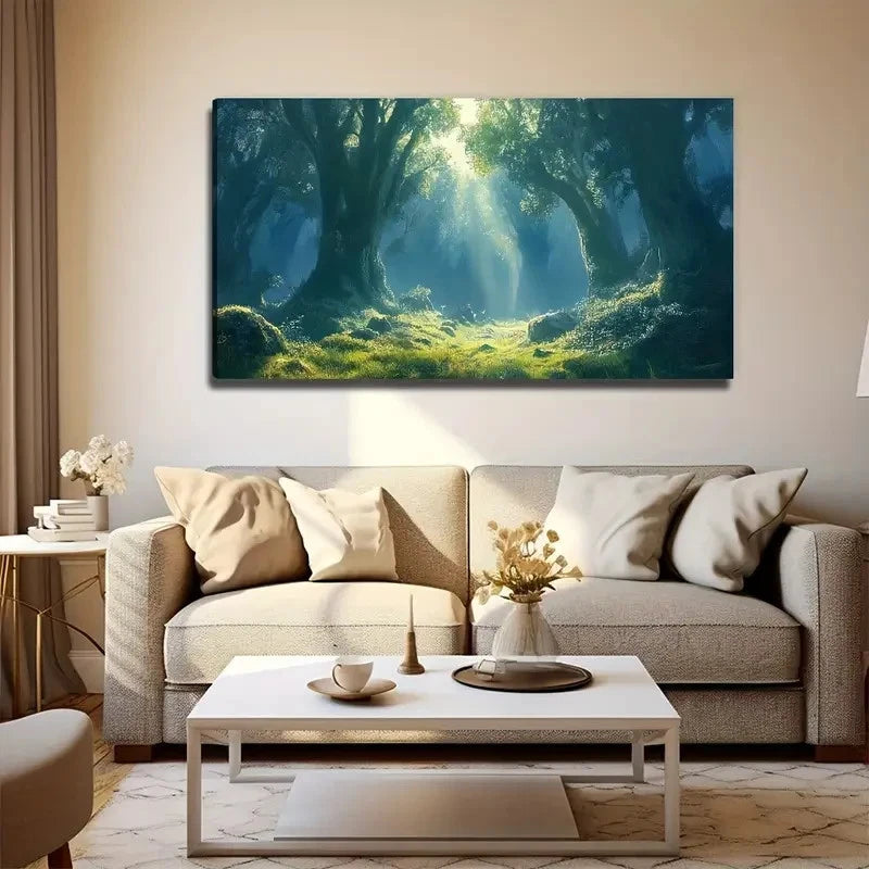 Gorgeous Light Suitable Wall Art Canvas Office Home Room Framed 120x60cm