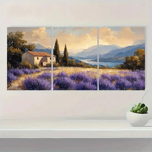 3pcs Neutral Floral Art Flowers Wall Art Canvas Unframed - High Quality Print 100% Australian Made Wall Canvas
