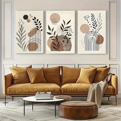 3pcs Creative Design – Modern Bohemian Wall Art Canvas Wall Art Set Canvas Unframed – High Quality Print 100% Australian Made Wall Canvas - Bella Home Decor