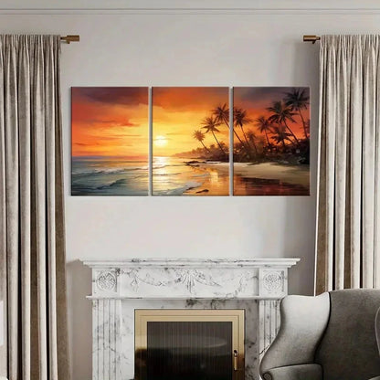 3pcs Manly Beach Australia Modern Art  Wall Art Set Canvas Framed 40x60cm - High Quality Print 100% Australian Made Wall Canvas Ready to Hang