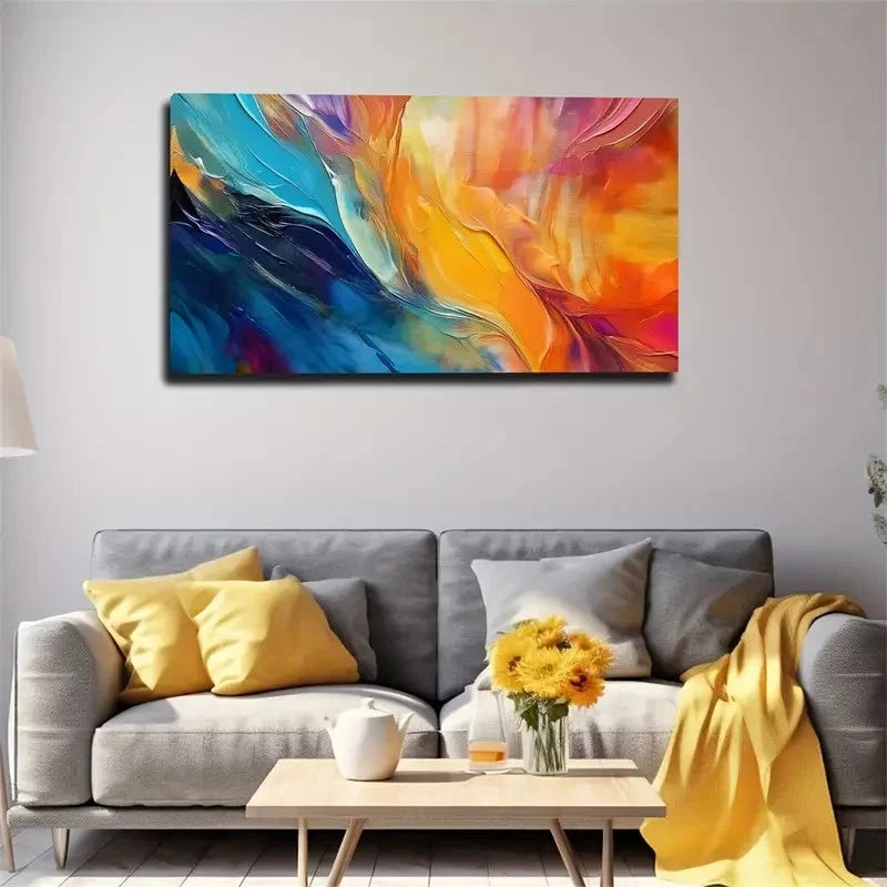Super Surreal Pattern Space Wall Art Canvas Office Home Room Framed 120x60cm