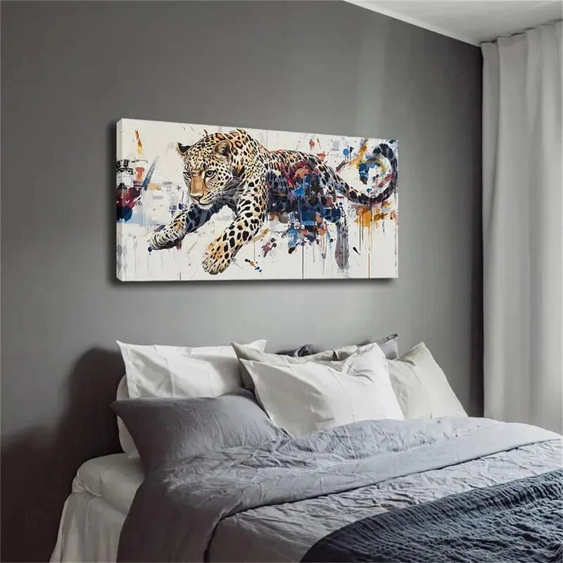 Showcasing The Wildness Cheetah Wall Art Canvas Office Home Room Framed 120x60cm - Bella Home Decor