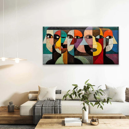 Abstract women Wall Art Canvas Office Home Room Framed 120x60cm