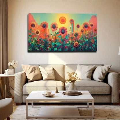 Modern Decorative Flowers Wall Art Canvas Office Home Room Framed 120x60cm