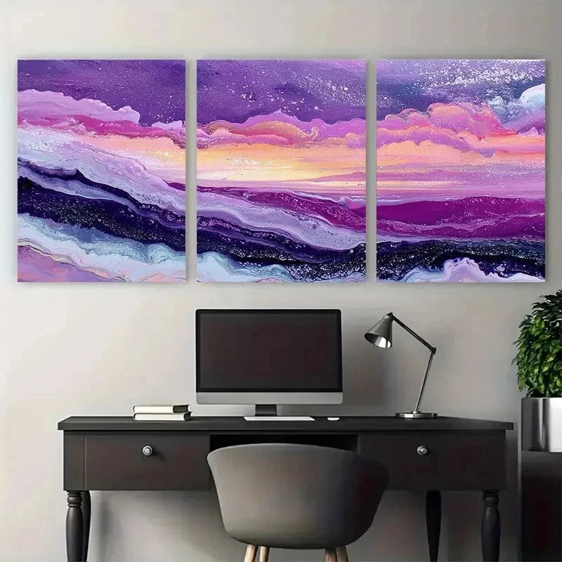 3pcs California Coast Painting - Large A Perfect Wall Art Set Canvas Framed 50x70cm - High Quality Print 100% Australian Made Wall Canvas Ready to Hang - Bella Home Decor