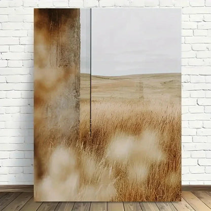 Beautiful Modern Minimalist Landscape Painting 40x60cm Metal Print Ready to Hang - Bella Home Decor