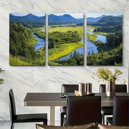 3pcs Pacific Northwest Oregon Landscape Perfect Wall Art Set Canvas Framed 50x70cm - High Quality Print 100% Australian Made Wall Canvas Ready to Hang