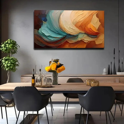 Layered Culture Creation Wall Art Canvas Office Home Room Framed 120x60cm