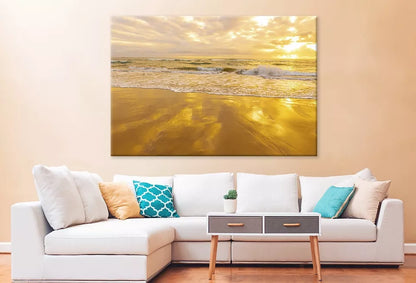 Sandy Shores Of Lydgate Beach Wall Art Decor 100% Australian Made - Bella Home Decor