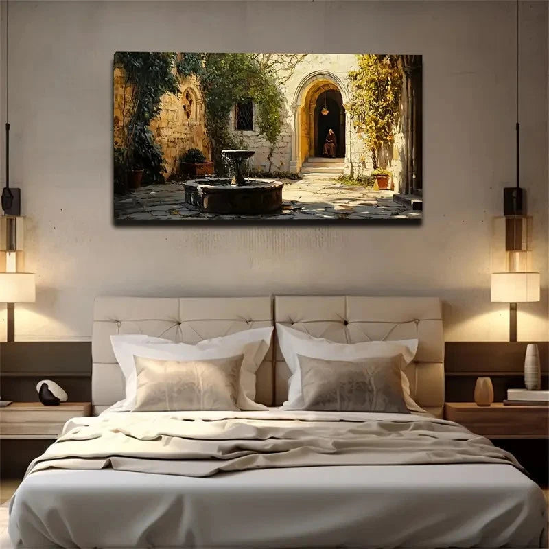 Lush Greenery Landscape Nature Wall Art Canvas Office Home Room Framed 120x60cm