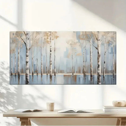 Trees Rain Forest Nature Wall Art Canvas Office Home Room Framed 120x60cm