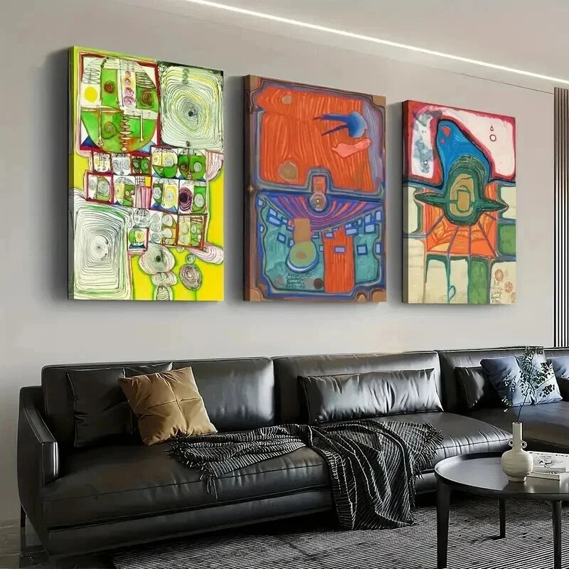 3pcs Modern Fashion Abstract Décor Perfect Wall Art Set Canvas Framed 50x70cm - High Quality Print 100% Australian Made Wall Canvas Ready to Hang - Bella Home Decor